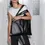 Thumbnail: Metallic Black Bag with Zip Pocket