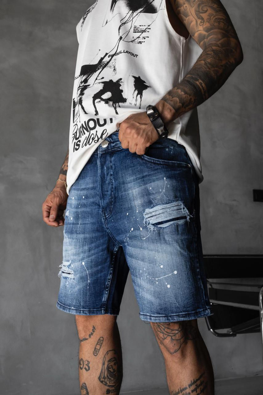 Miniatiūra: Vyriški džinsiniai šortai