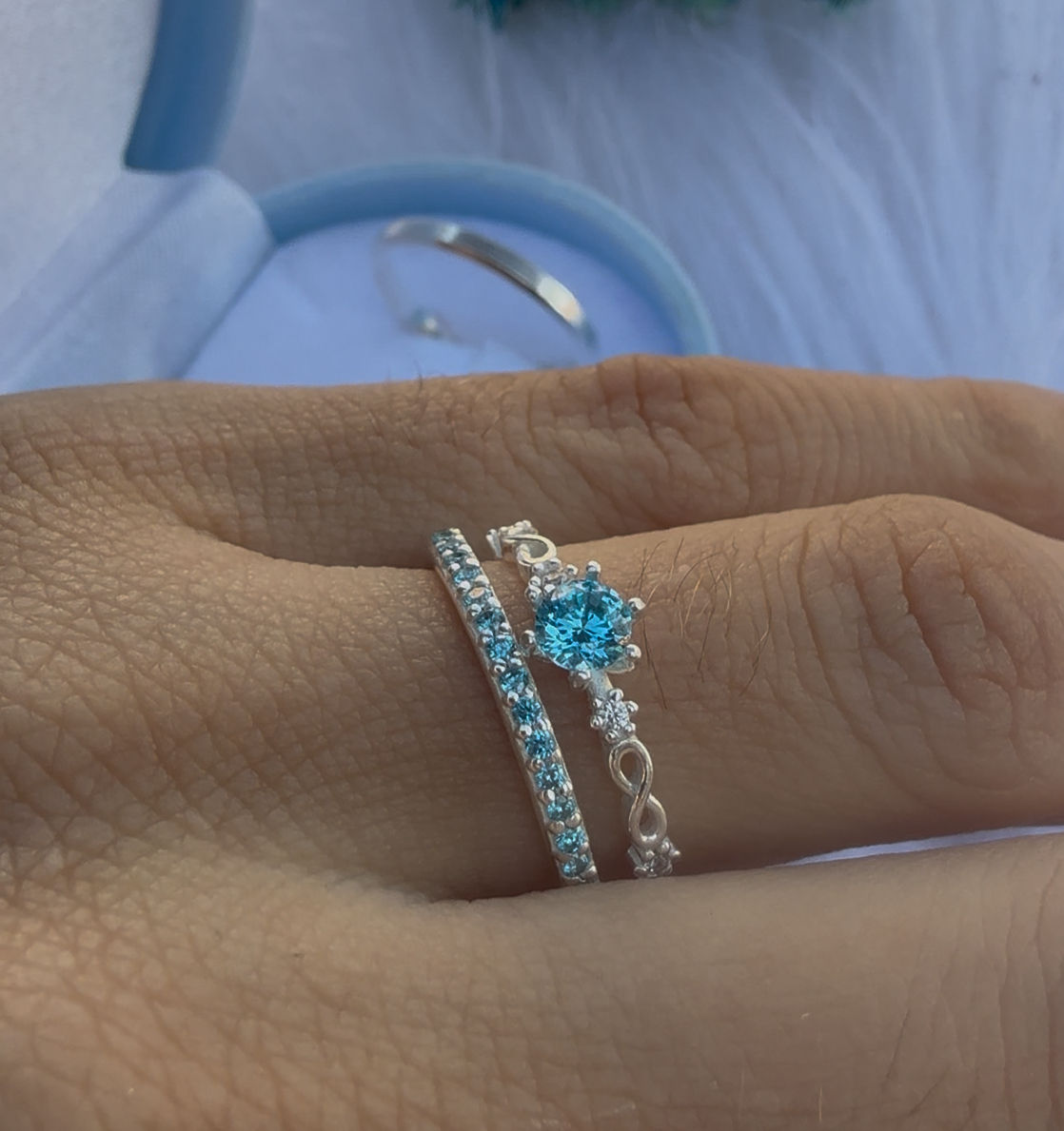 Aliança Lilian   Azul + Sol Jasminy