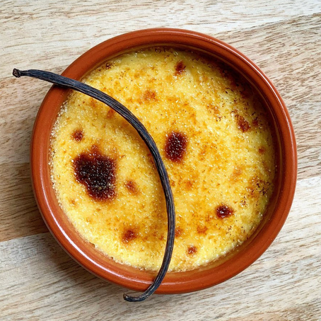 Crème brûlée bien caramélisée