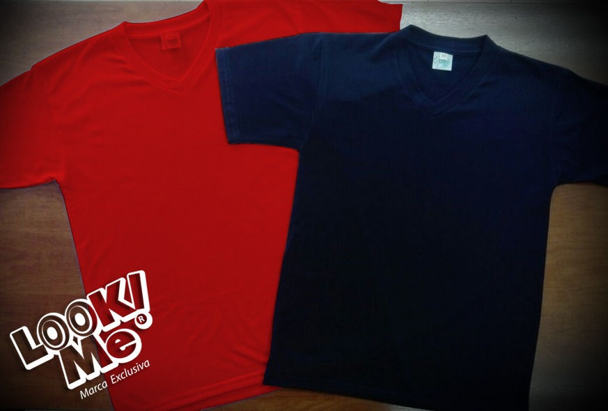Miniatura: Camisetas Cuello en V