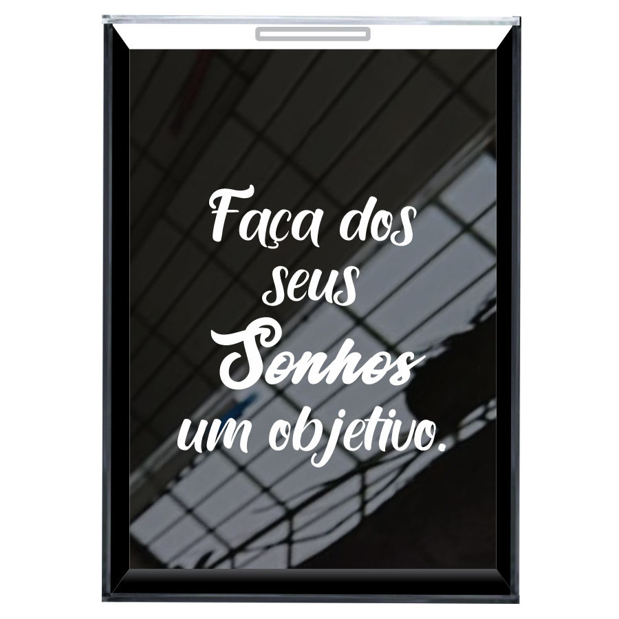 Miniatura: Quadro Acrílico Decorativo Cofrinho De Parede Coleção M5