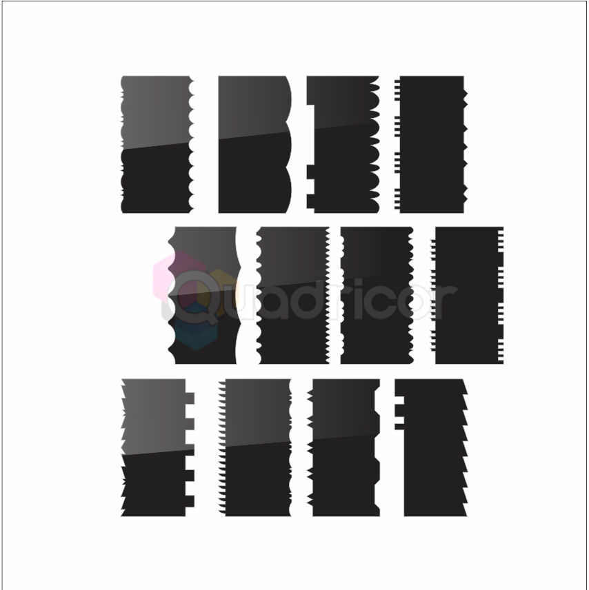 Miniatura: Kit 13 Espatulas 26 Modelos Para Decorar Bolo