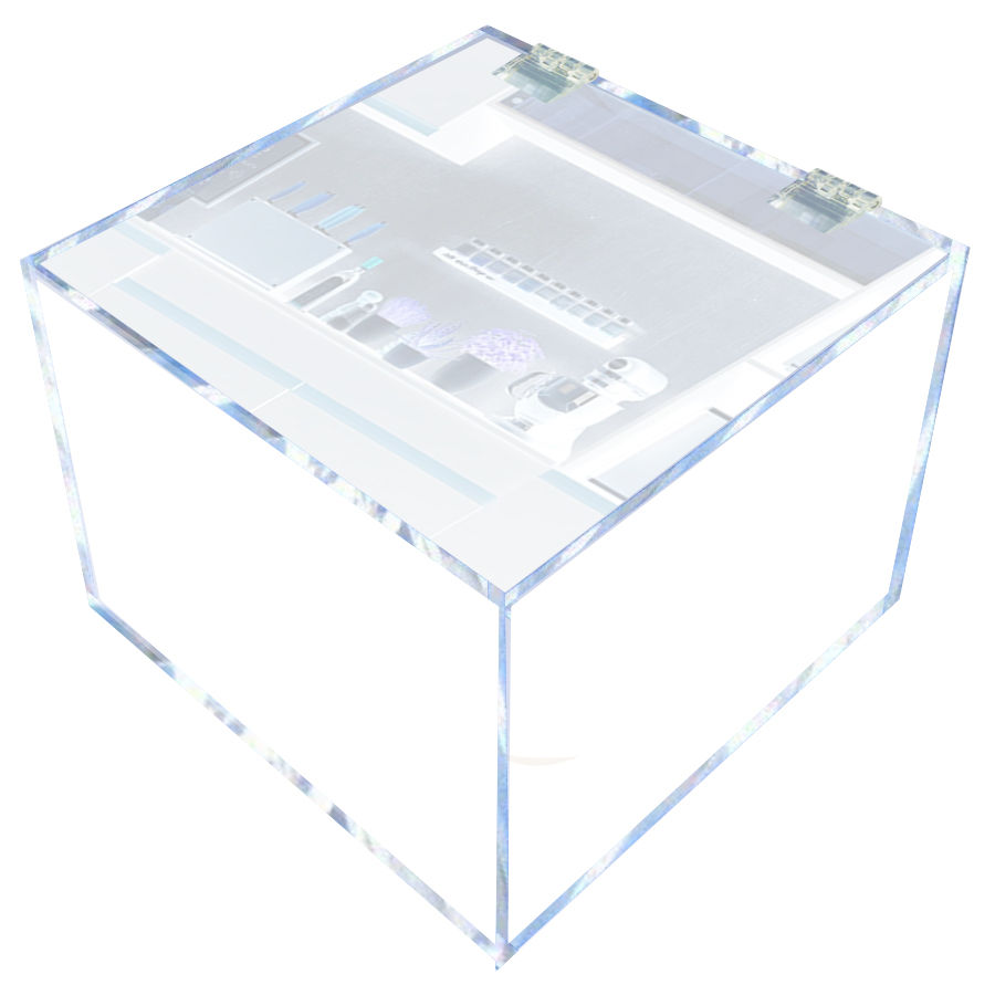 Miniatura: Porta Confete em acrílico cristal com tampa