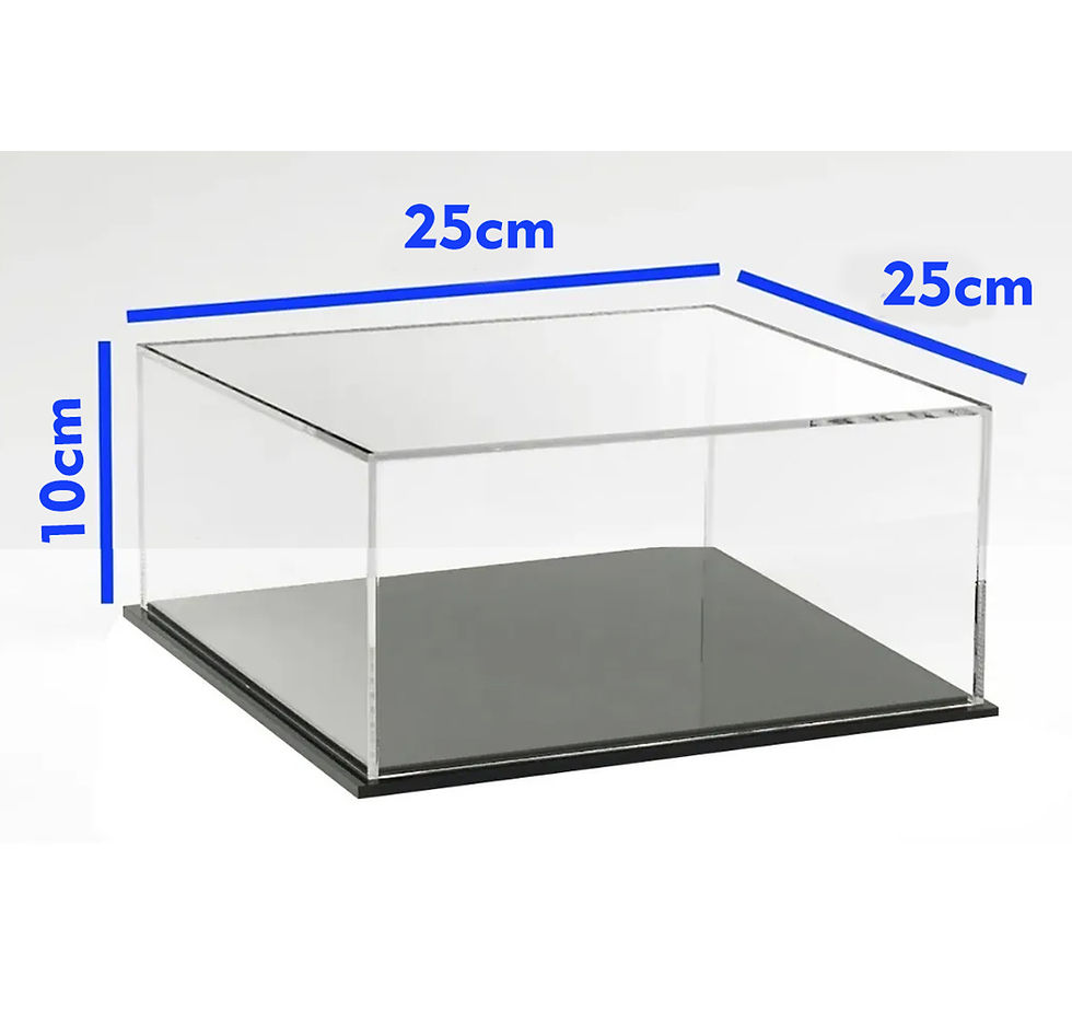Expositor Caixa Acrílica Para Coleção Vitrine 25x25x10cm