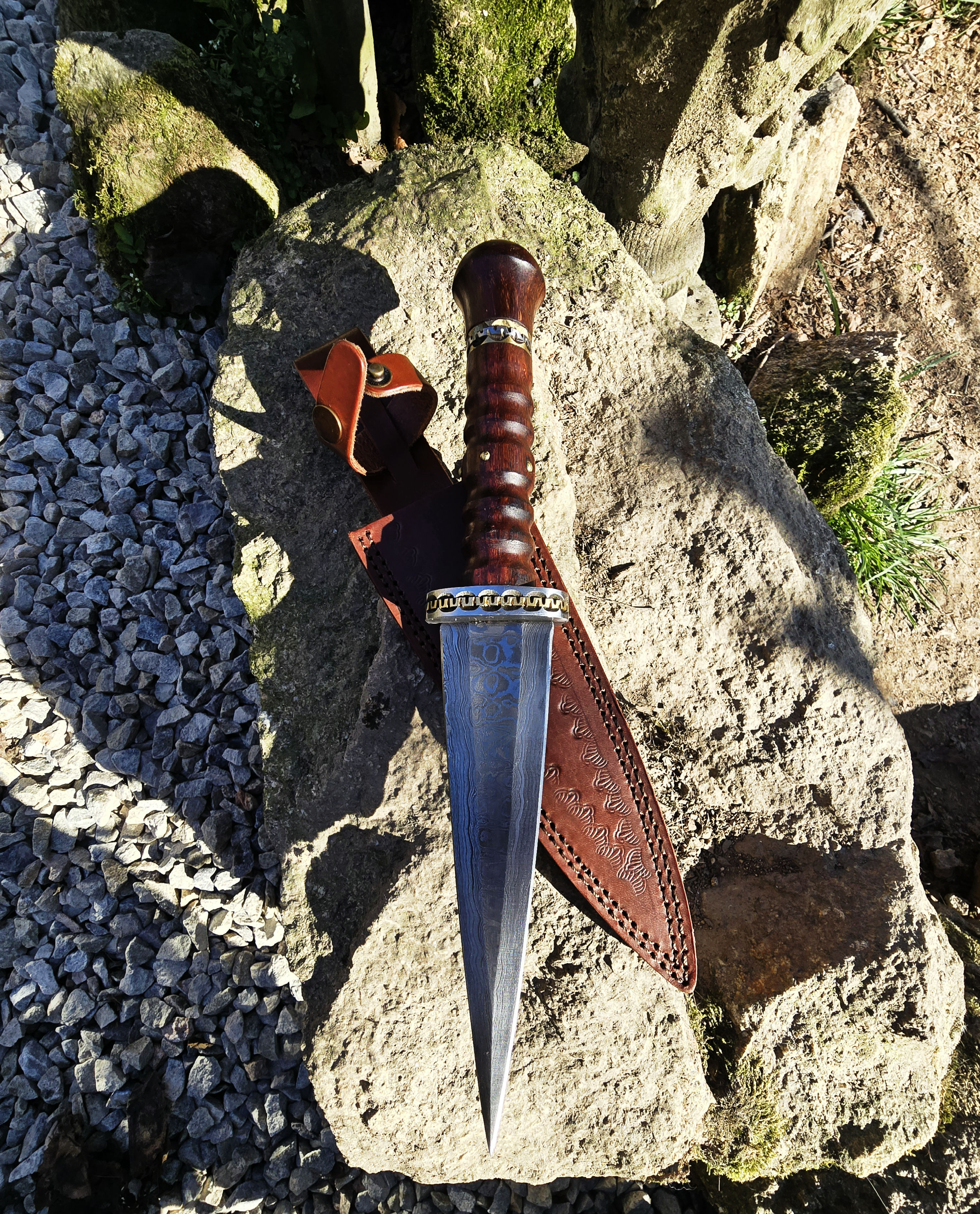 Ancient Greek Damascus Athame