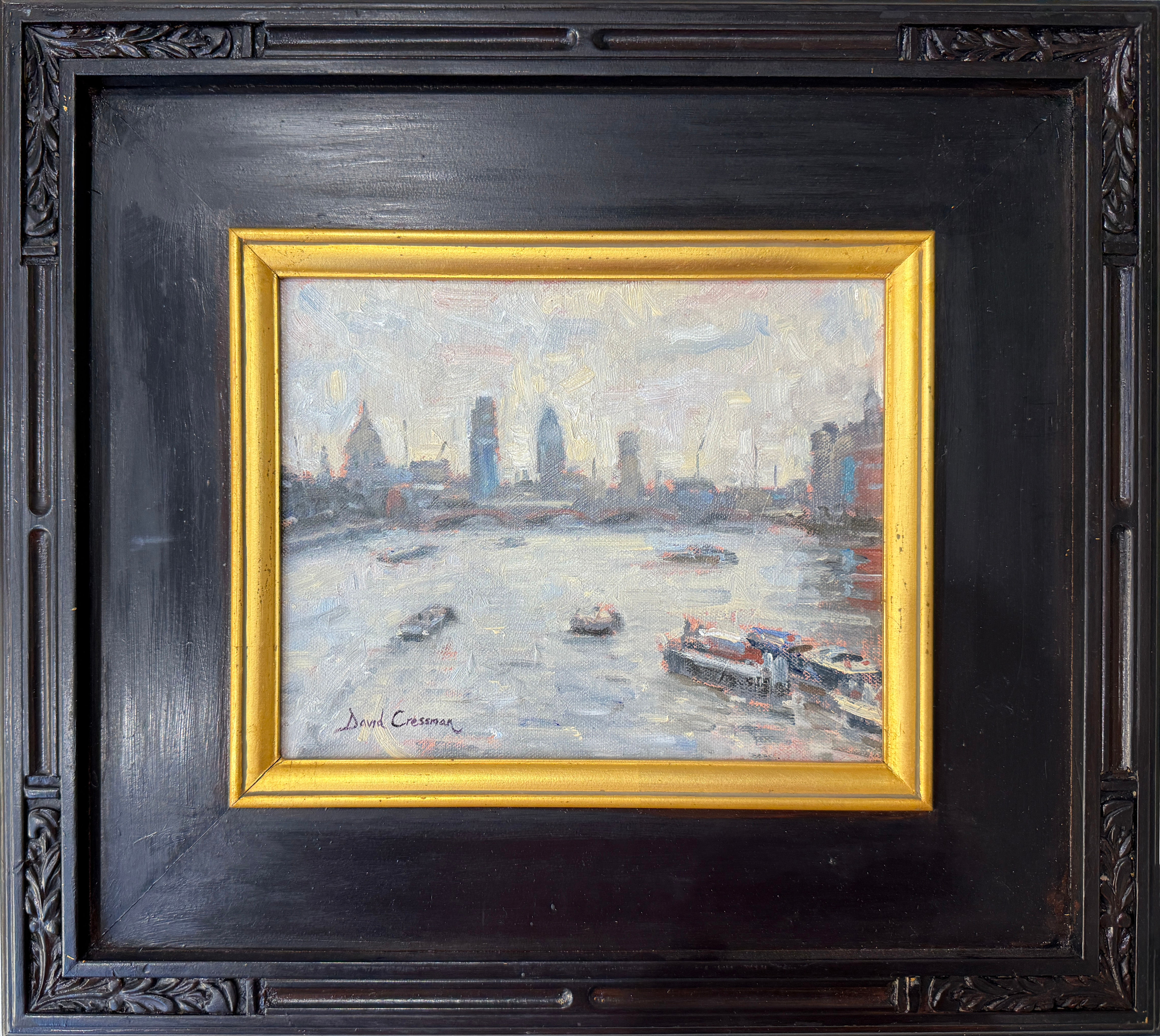 London Grey Day - Original Oil Painting