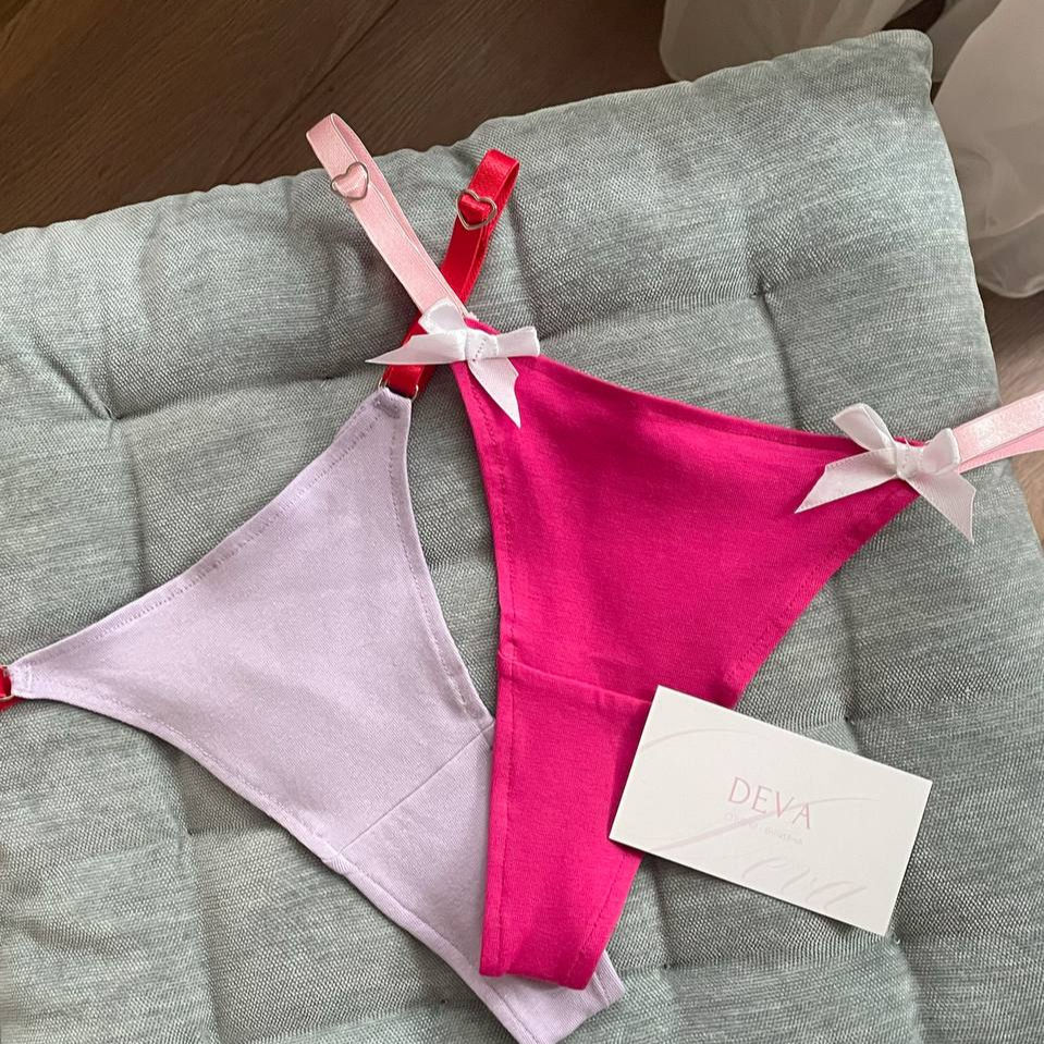 Набір з 2х трусиків з бавовни