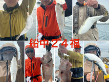 【ショウサイフグ】3名様乗船・船中24福・ゲスト(コブ・シマフグ)・竿頭9福・次6福2名・最大36.5cm