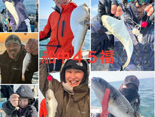 【ショウサイフグ】6名乗船・船中45福・ゲスト(飯蛸・ガンゾウビラメ)・竿頭18福・次11福・最大39cm