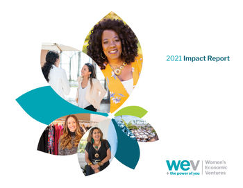 Annual Report Design by Michelle Baty for Women's Economic Ventures