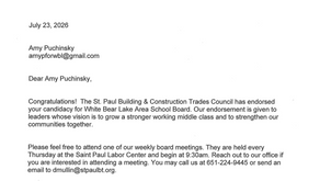 🌟 Latest Endorsement: St. Paul Building and Construction Trades Council