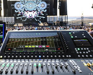 Professional live event using Cadac MegaCOMMS network for large-scale audio routing