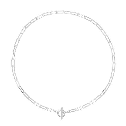 Silver Paper Clip Necklet