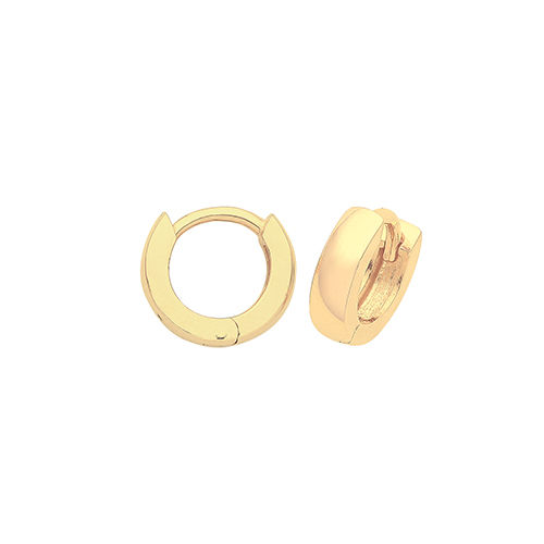 9 Ct Yel Gold Hinged Earrings