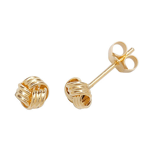 9 Ct Gold Knot Studs