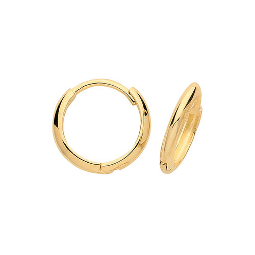 9 Ct Yel Gold Hinged Earrings