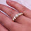 Thumbnail: 18ct gold  Cubic zirconia half eternity ring