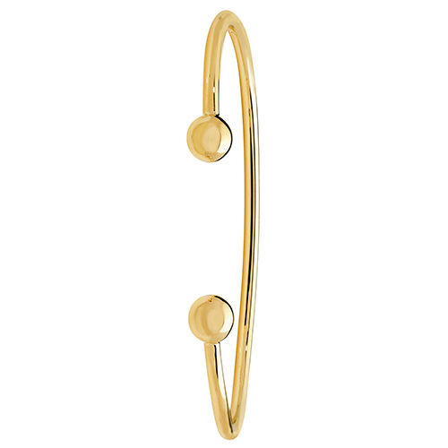 9ct yel gold men's solid torc bangle  