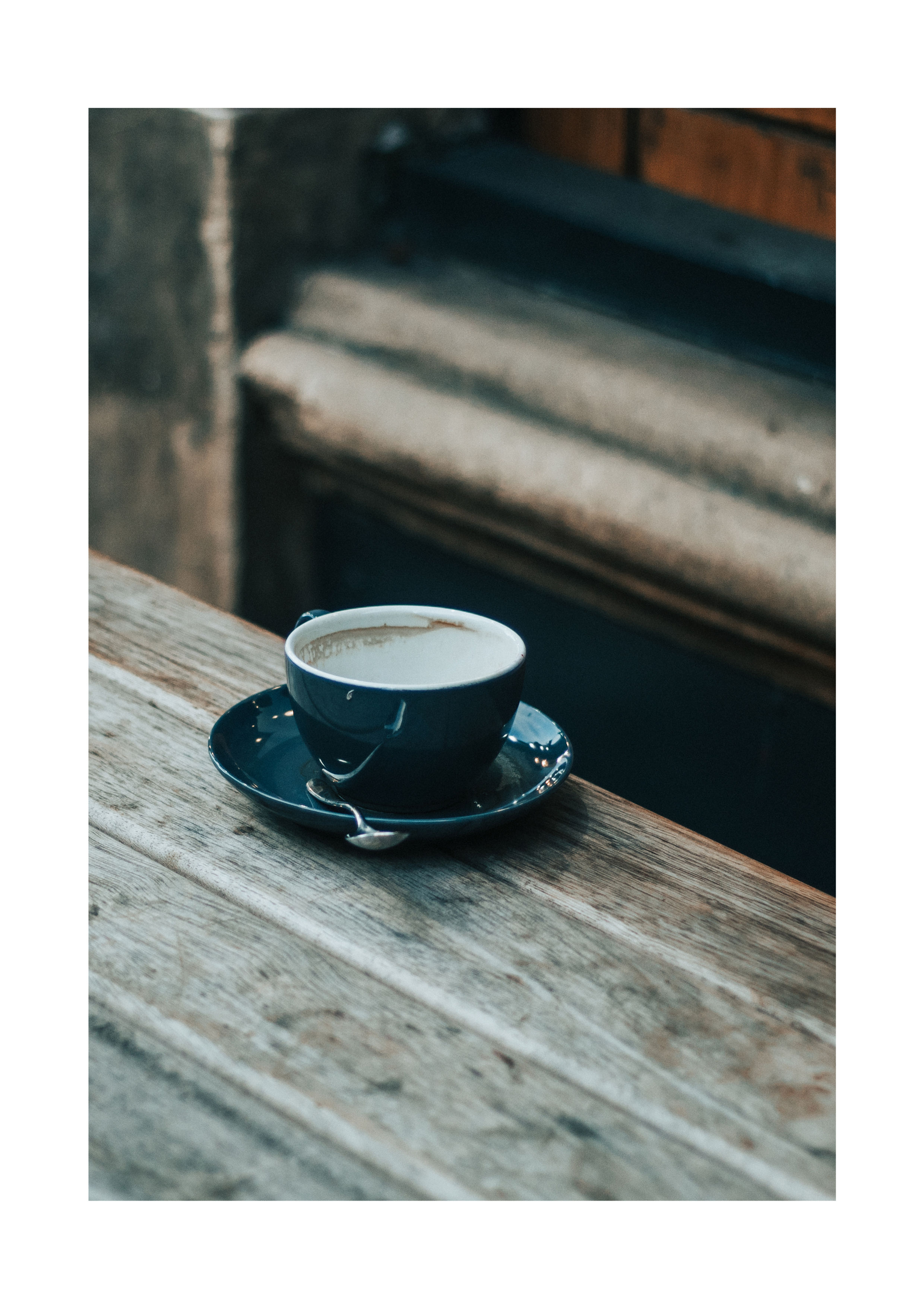 Photographic print by @folkenrose featuring a coffee cup at The Milkman Cafe, Edinburgh