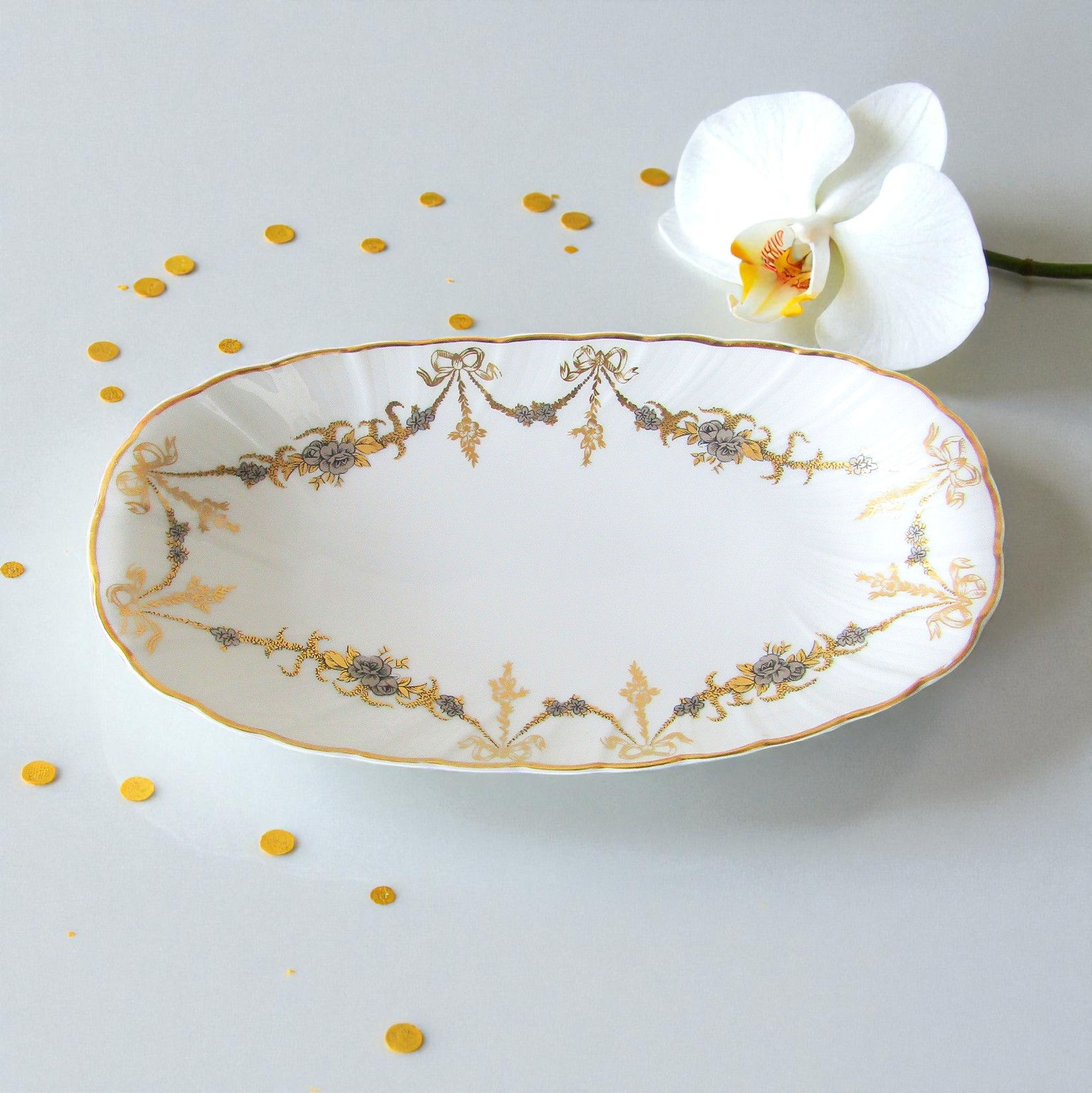 Ravier en porcelaine – Modèle Marie-Thérèse – Limoges Bernardaud