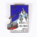 Pin's Alpes Trophées Aiguille du Midi Chamonix Mont-Blanc 3842 m avec téléphérique, thème montagne et sports de neige, pin's