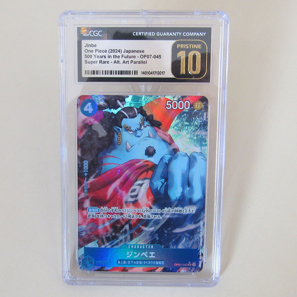 Carte One Piece TCG Jinbe OP07-045 Super Rare Alt Art Parallel issue de l’extension 500 Years in the Future, version japonais
