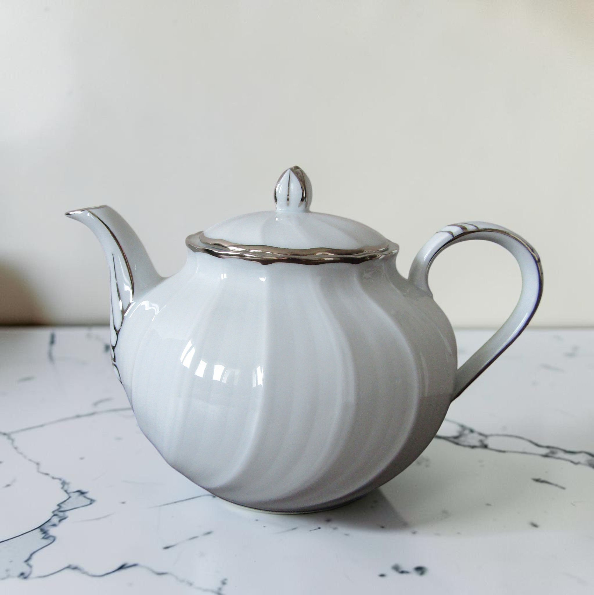 Théière en porcelaine – Modèle Verdi – Limoges Bernardaud
