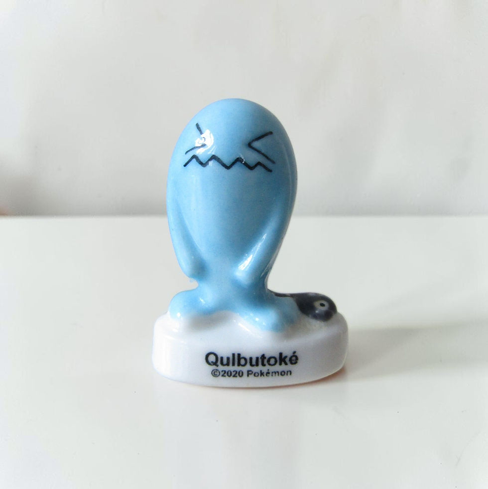 Fèves en porcelaine brillante Pokémon (2021) Éditions Arguydal représentant 12 personnages : Salamèche, Rondoudou, Ronflex