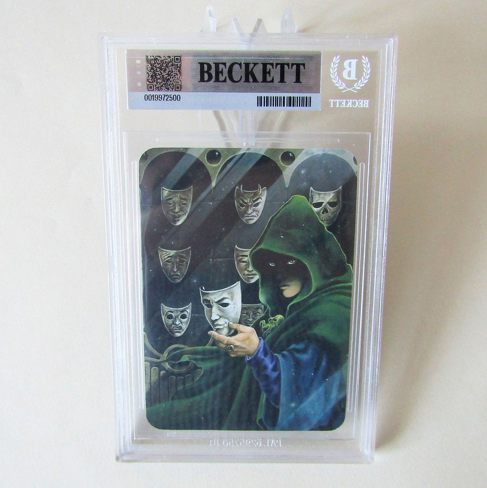 Carte Sorcery: Contested Realm Imposter – Avatar de la série Gothic, version Foil en anglais, illustrée par Séverine Pineaux