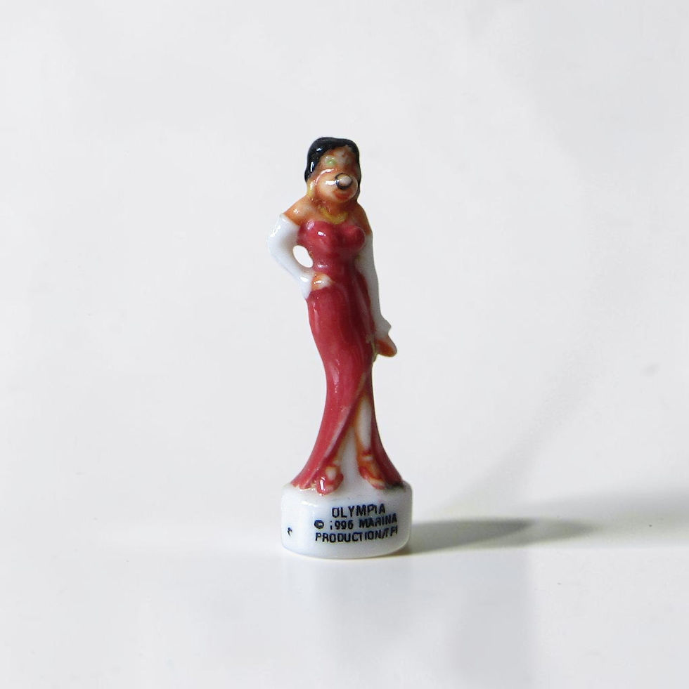 Miniature : Collection complète de 14 fèves en porcelaine brillante Dog Tracer, éditée par Arguydal en 1997. Les figurines représentent l