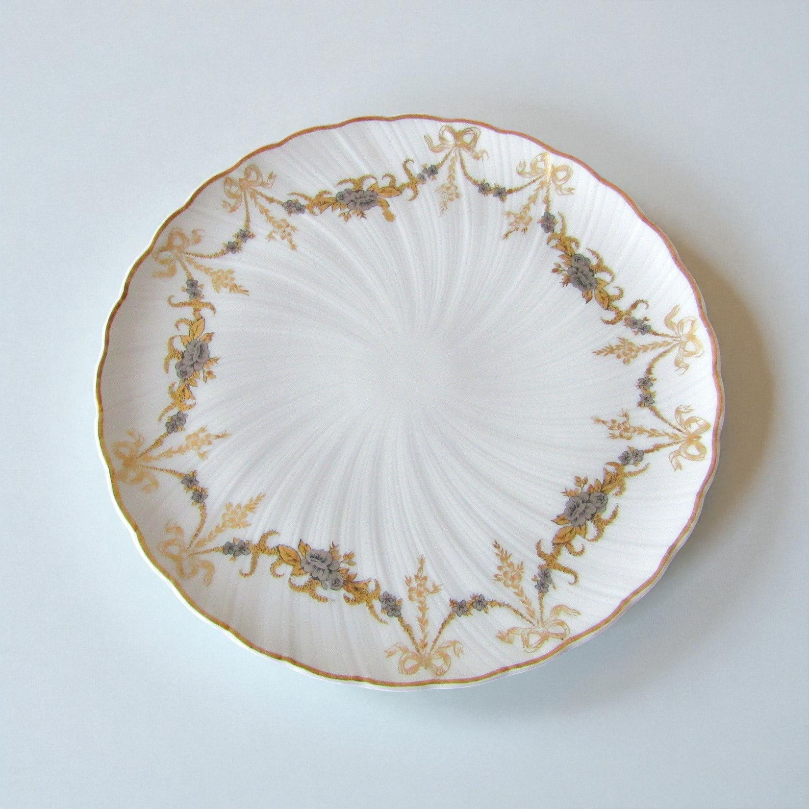 Assiette à dessert en porcelaine – Modèle Marie-Thérèse – Limoges Bernardaud