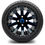 Thumbnail: MODZ® 12" Mauler Glossy Black and Blue with Ball Mill Wheels & Street Tires Comb
