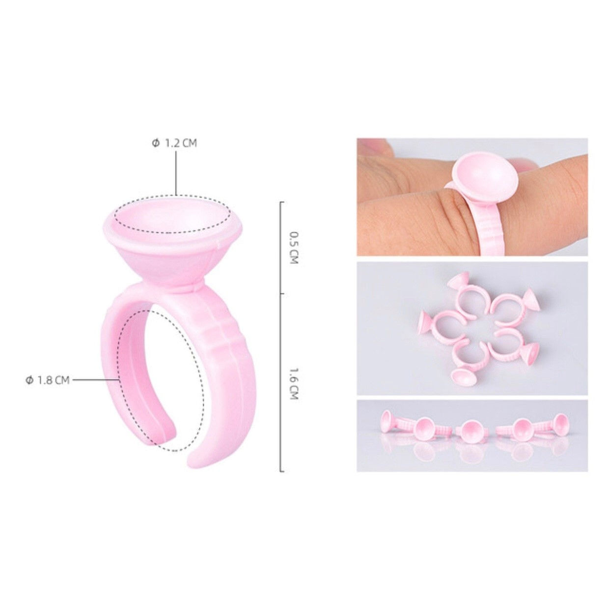 Small Pink Pigment Ring (100 pieces)
