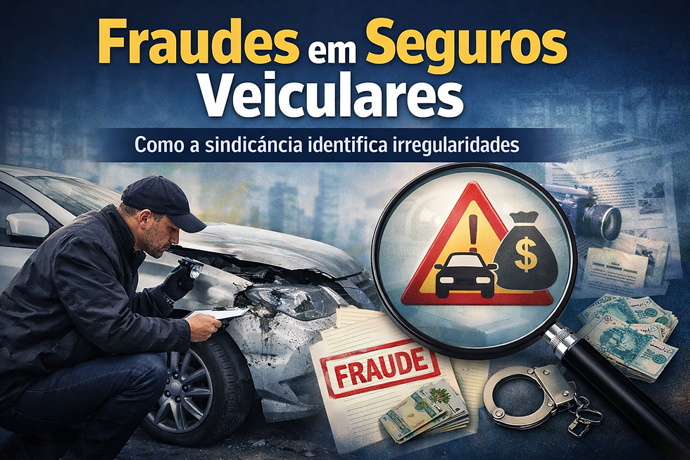 Investigação de fraude em sinistro veicular com inspeção técnica de veículo danificado