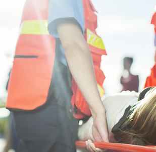 Escena de rescate de emergencia