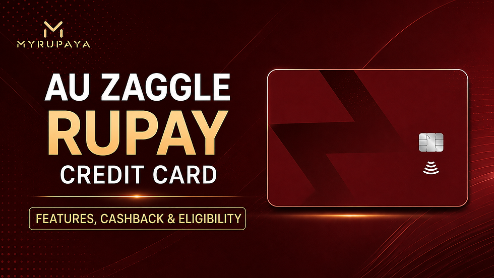 AU Zaggle RuPay Credit Card 2026: Features, Cashback & Eligibility