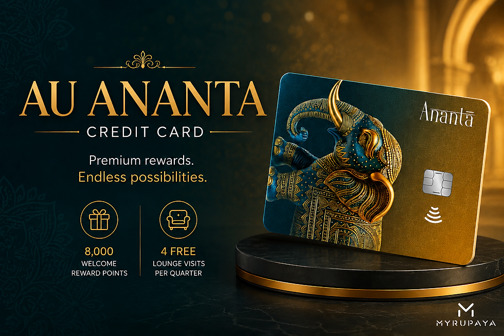AU Ananta Credit Card 2026: Benefits, Rewards, Cashback, Lounge Access, Fees & Eligibility