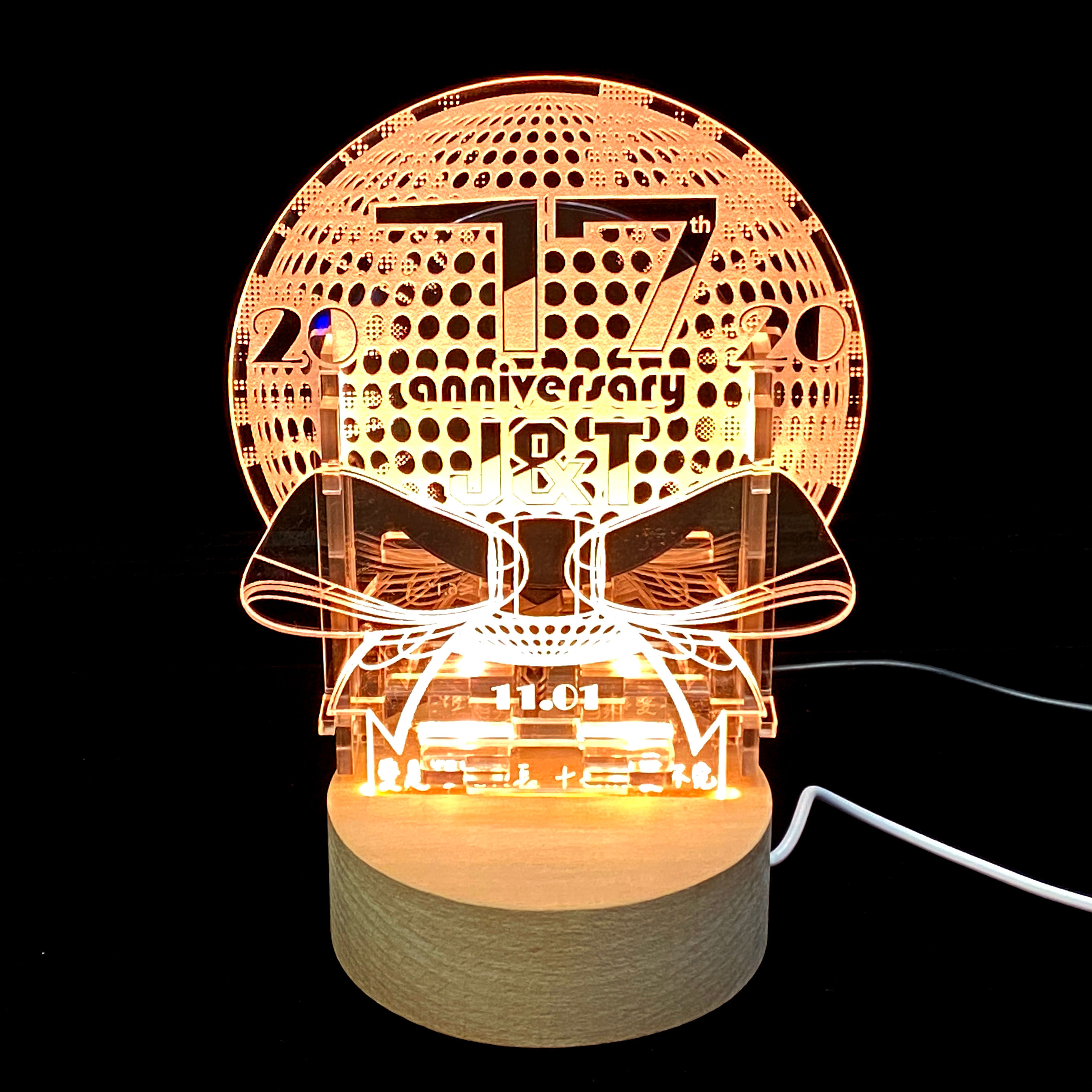 Custom Made Phone Stand + LED Night Lamp Set