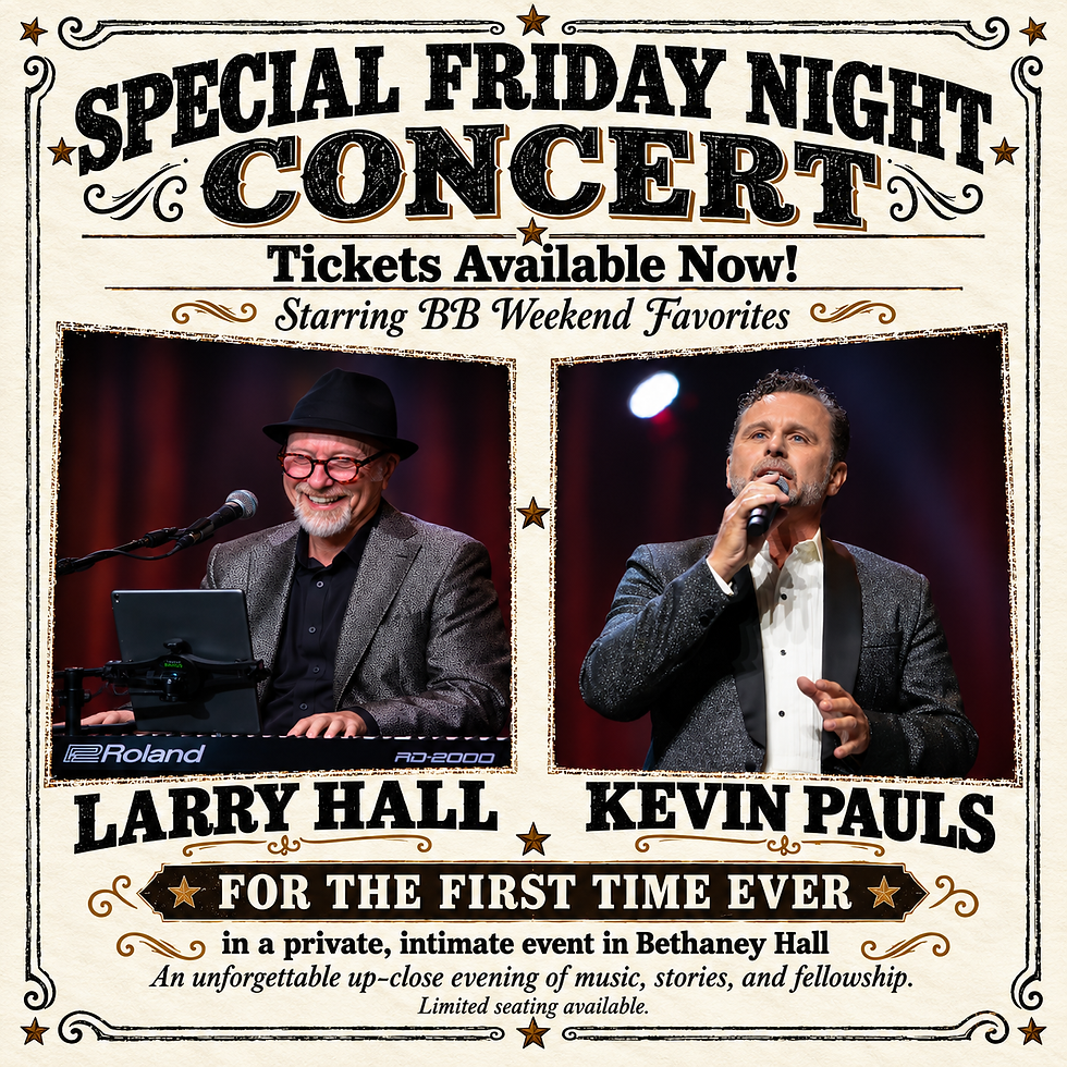 FRIDAY ONLY Special Concert