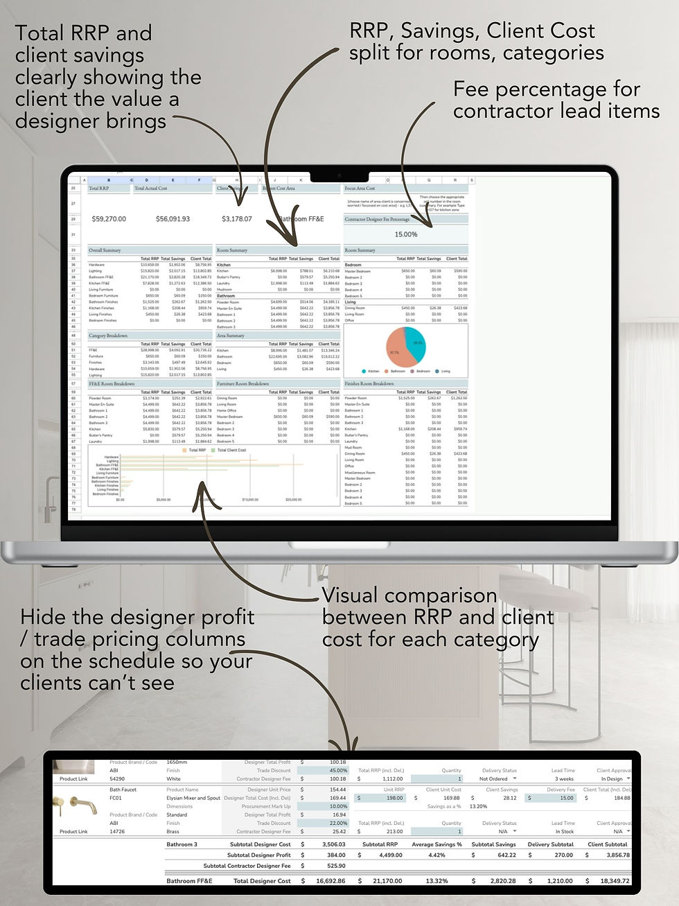 Thumbnail: FF&E SCHEDULE - Trade Price and Designer Profit