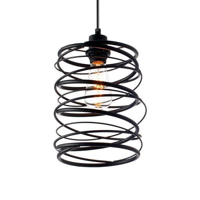 Lustre Pendente Electra Preto Fosco - AVANT