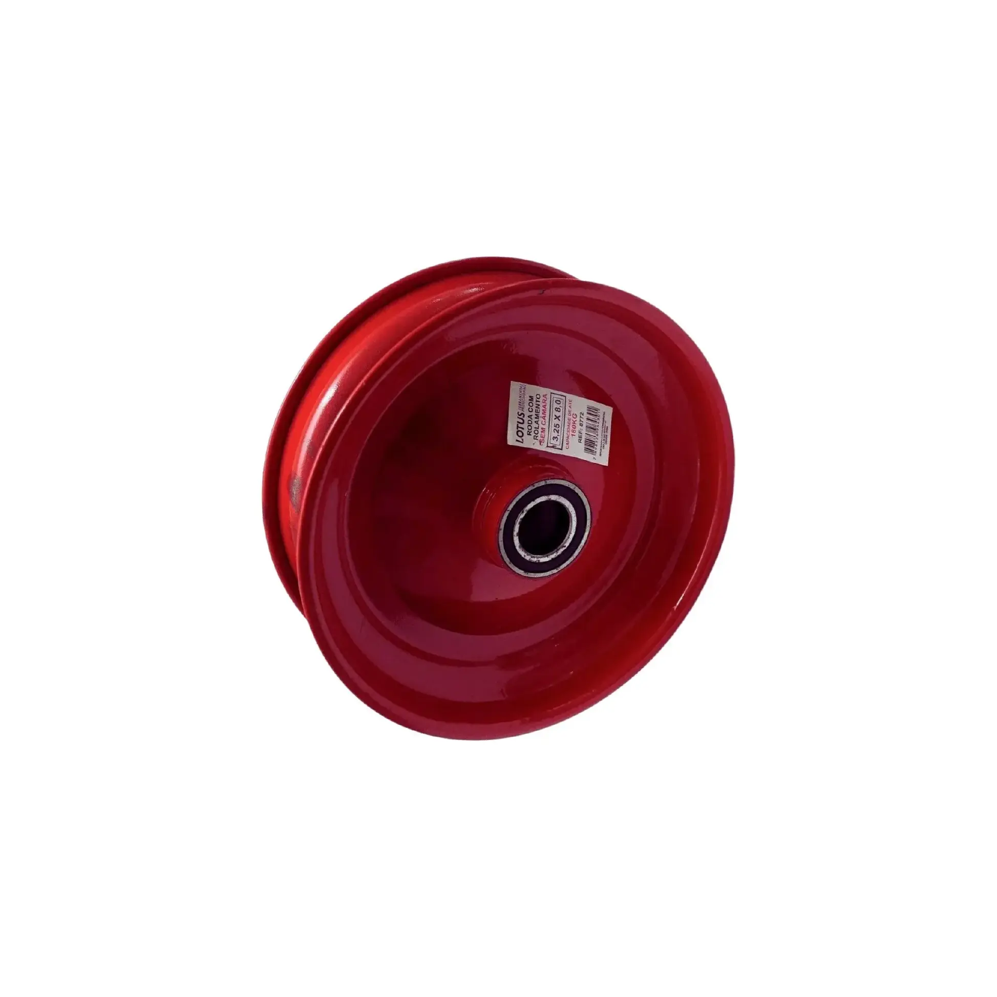 Roda (aro) com Rolamento 3,25x8x6 Carrinho Mão 180kg - LOTUS