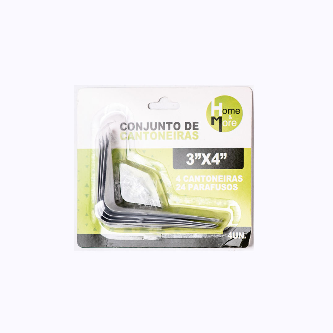 Conjunto de Cantoneiras 3 x 4 - HOME & MORE