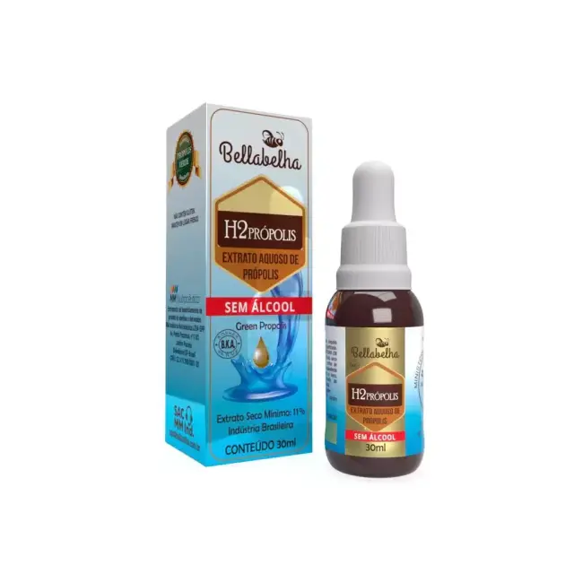 Extrato de propolis verde 11% sem alcool com conta gotas 30ml - BELLABELHA