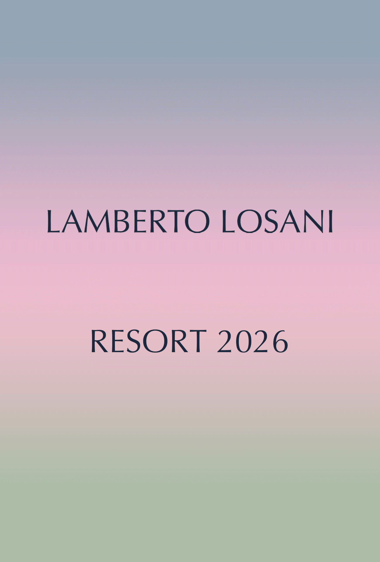 Lamberto Losani slideshow of Resort Holiday 2026 collection, featuring models wearing various sweaters. 
