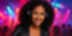 picture of the Dj smiling with headphones on and leather jacket