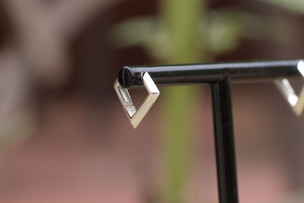 Thumbnail: Faceted Huggie Hoop