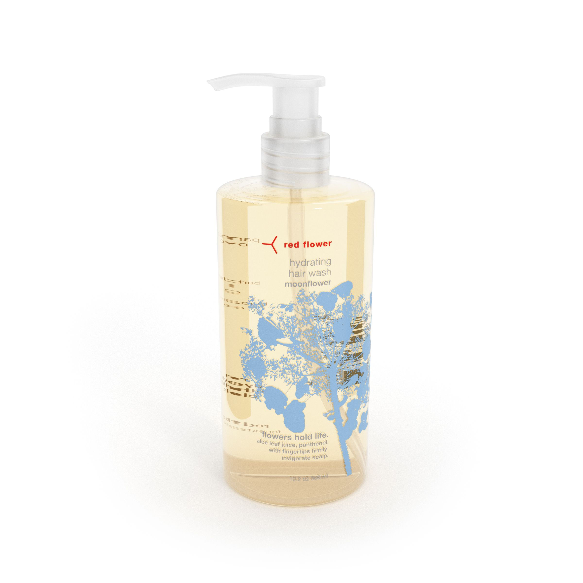 red flower icelandic moonflower hydrating hair wash