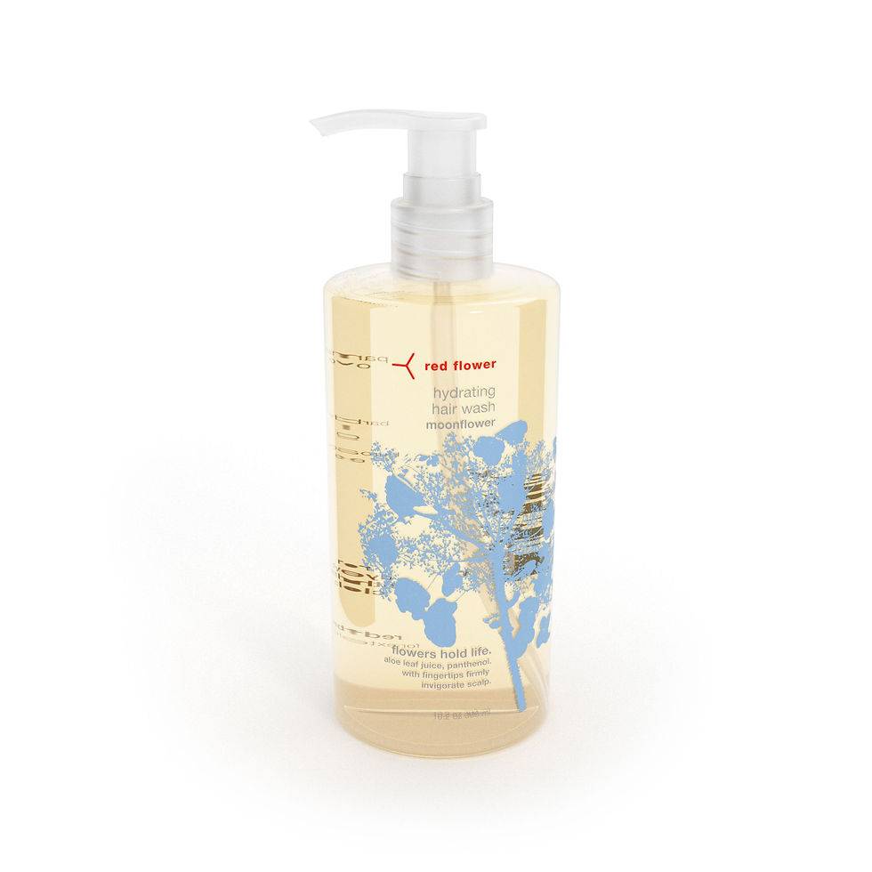 red flower icelandic moonflower hydrating hair wash